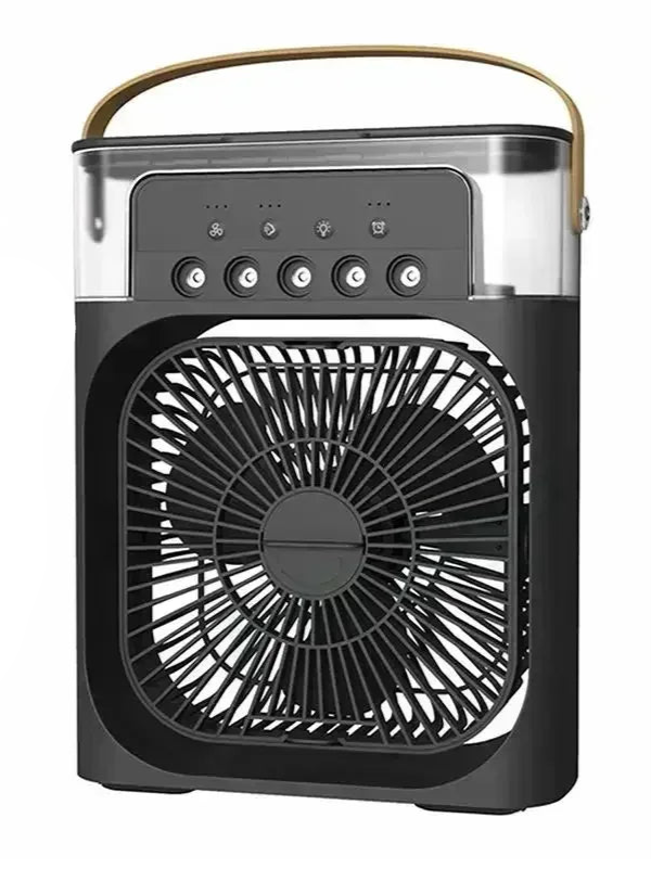 New 3 in 1 Fan Air Conditioner Household Mini Air Cooler LED Night Light Portable Humidifier Air Adjustment Fan Office Home Fan